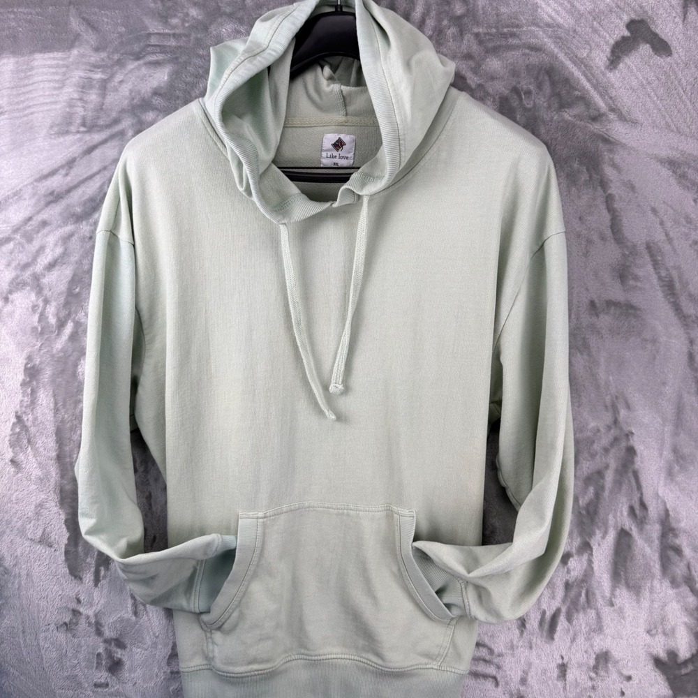 Like Love Women Mint Green Pullover Hoodie Sweatshirt JOE1-123X Plus Size 3XL